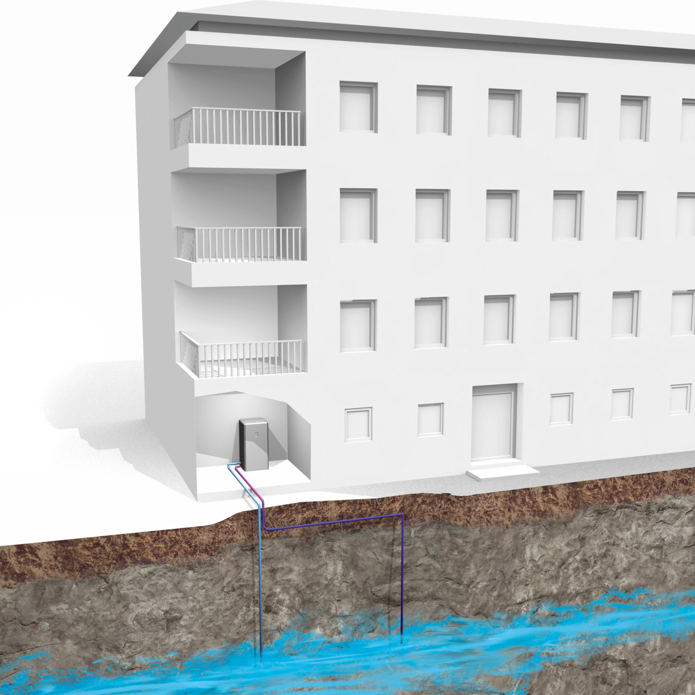 Grundvandsvarmepumpe til Erhverv